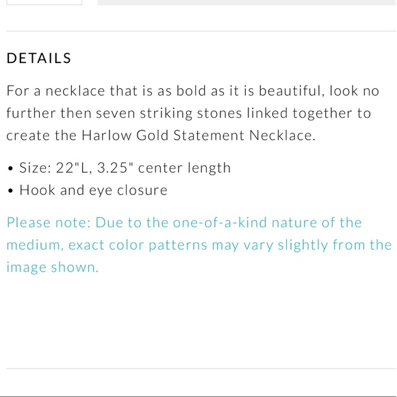 Kendra Scott Harlow necklace - Slate/Gold - Picture 4 of 4